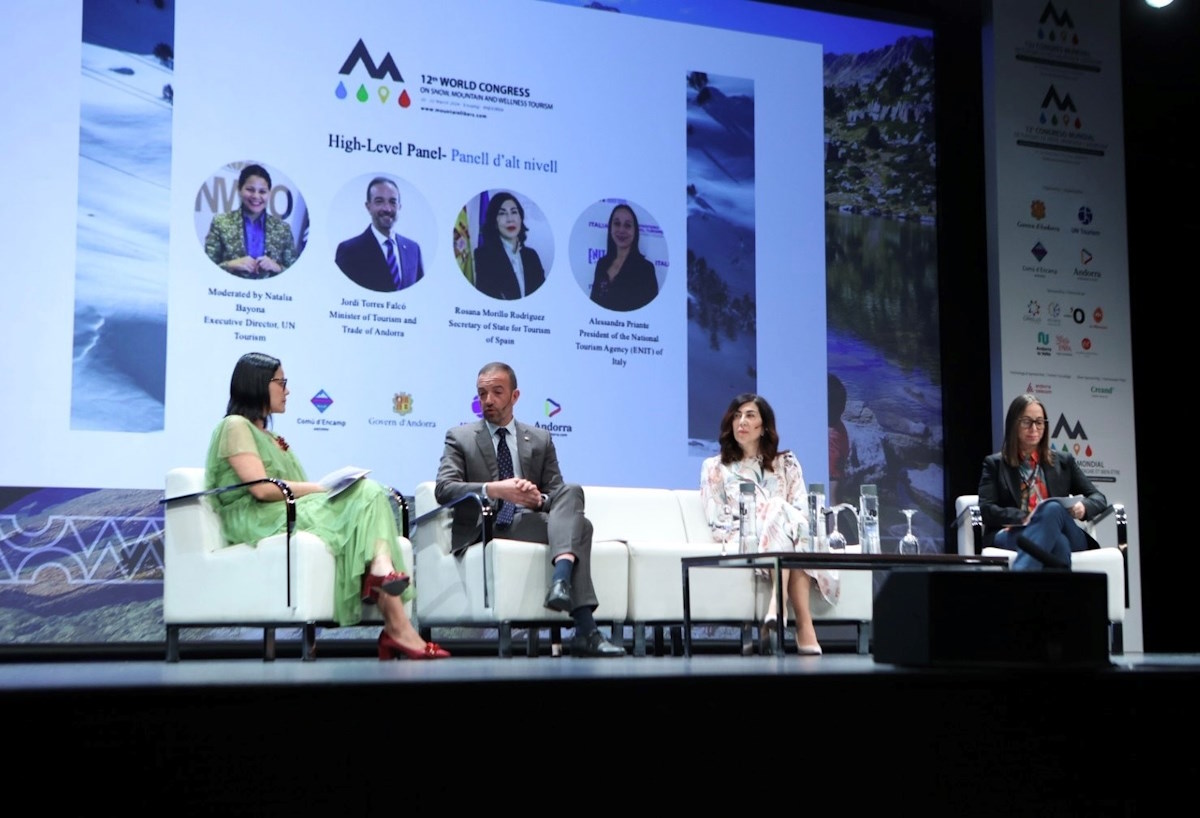 Primera jornada del doceavo Congreso Mundial de Turismo de Nieve, Montaña y Bienestar