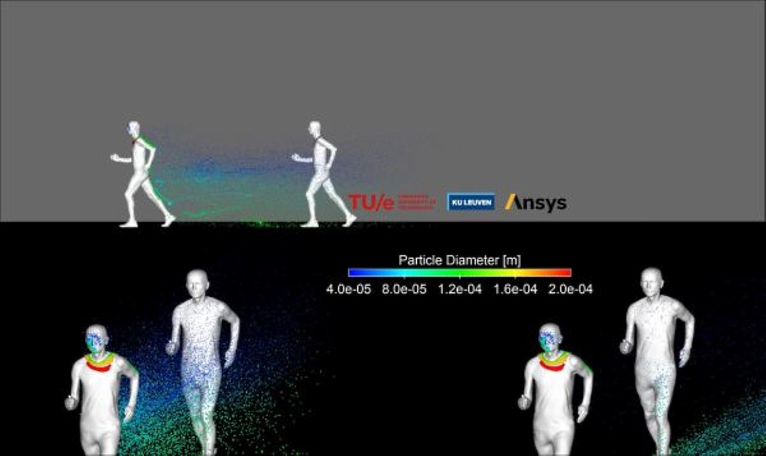 Un estudio recomienda una distancia entre personas de 10 metros al correr y 20 en bicicleta