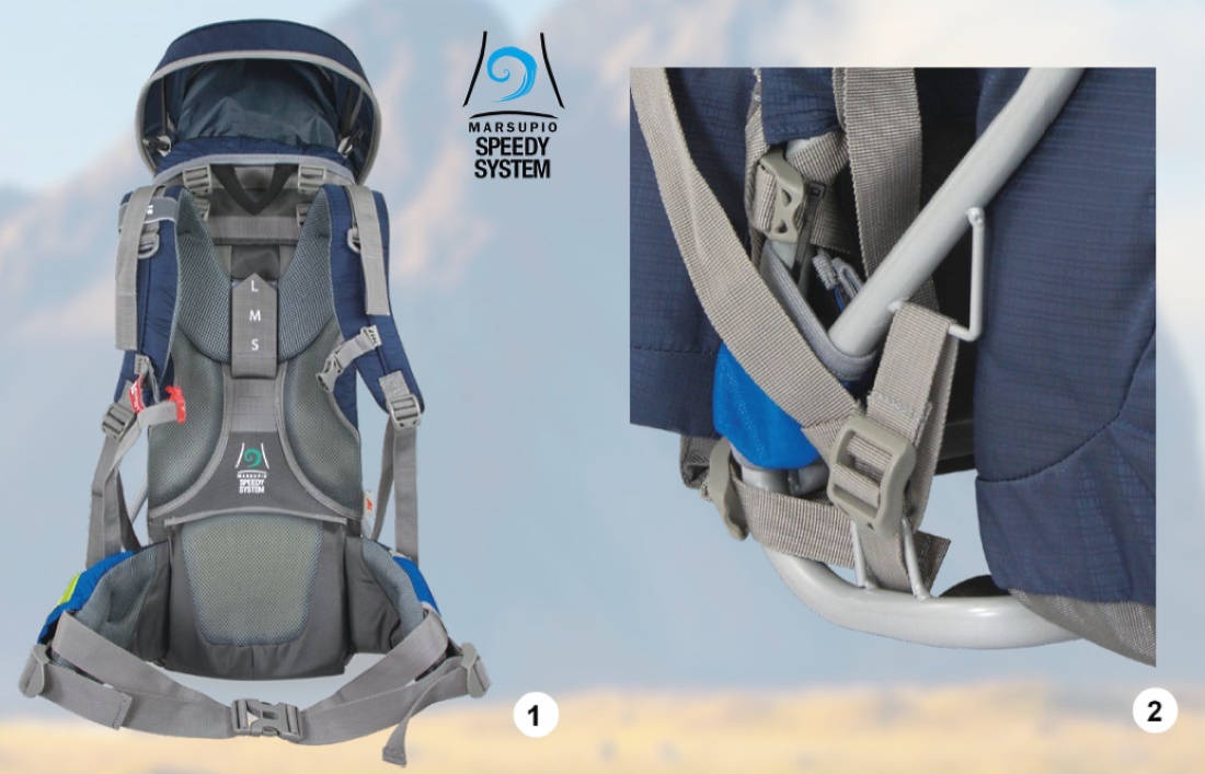 Marsupio presenta su mochila outdoor Carry Baby para transportar bebés