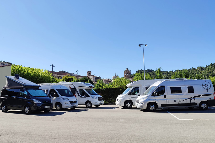 Autocaravanas en la comarca del Urgell