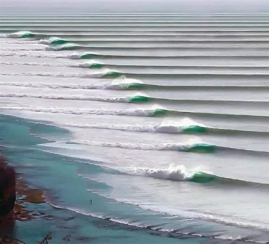 La ola más larga del mundo se ve incluso desde el Google Maps