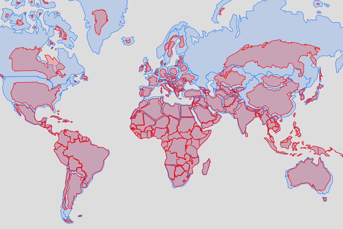 ¿Por qué el mapamundi distorsiona el tamaño de los países?