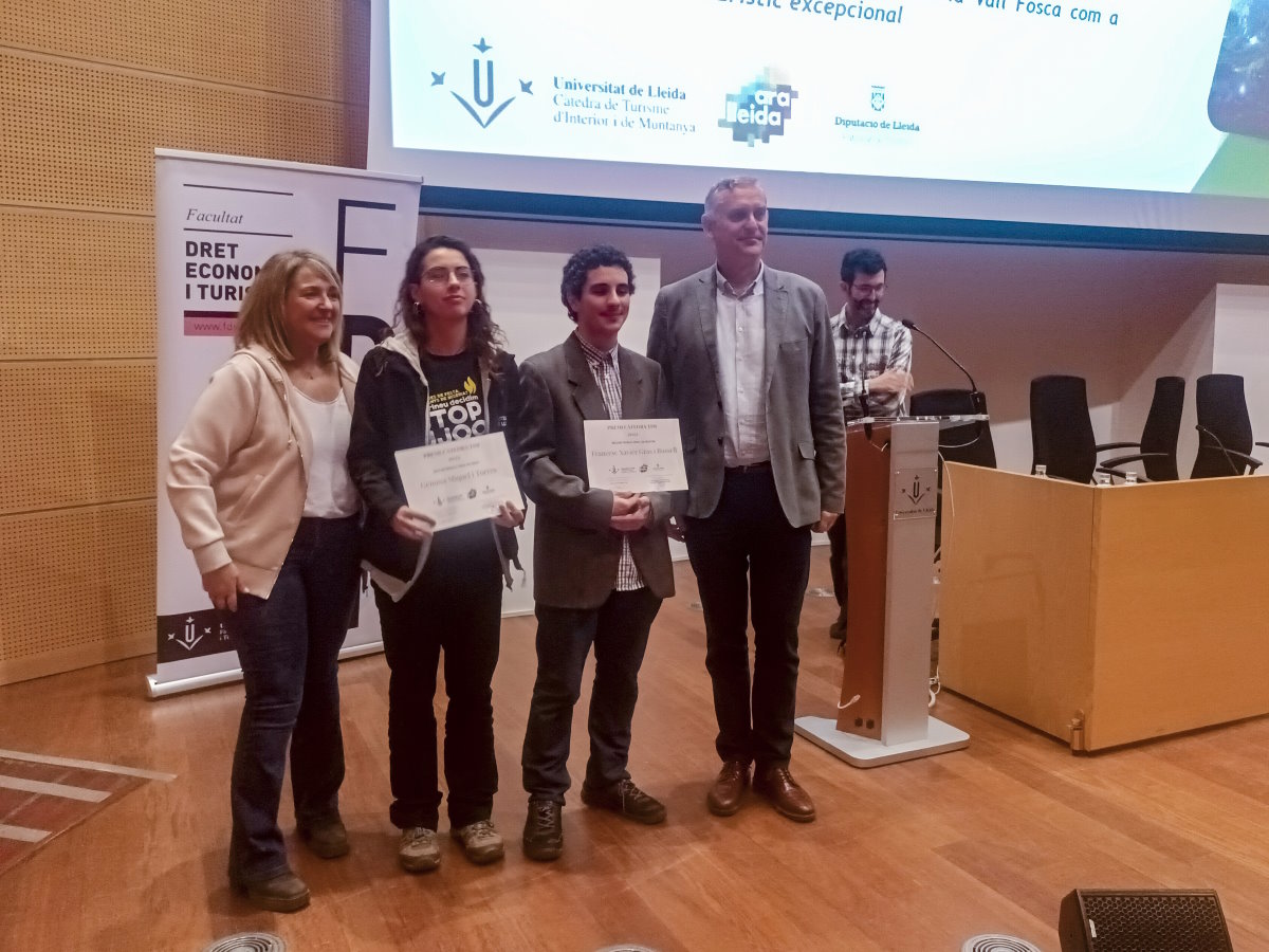 El Patronat de Turisme de Lleida y la UdL hacen entrega del primer “PREMI CÀTEDRA TIM” 