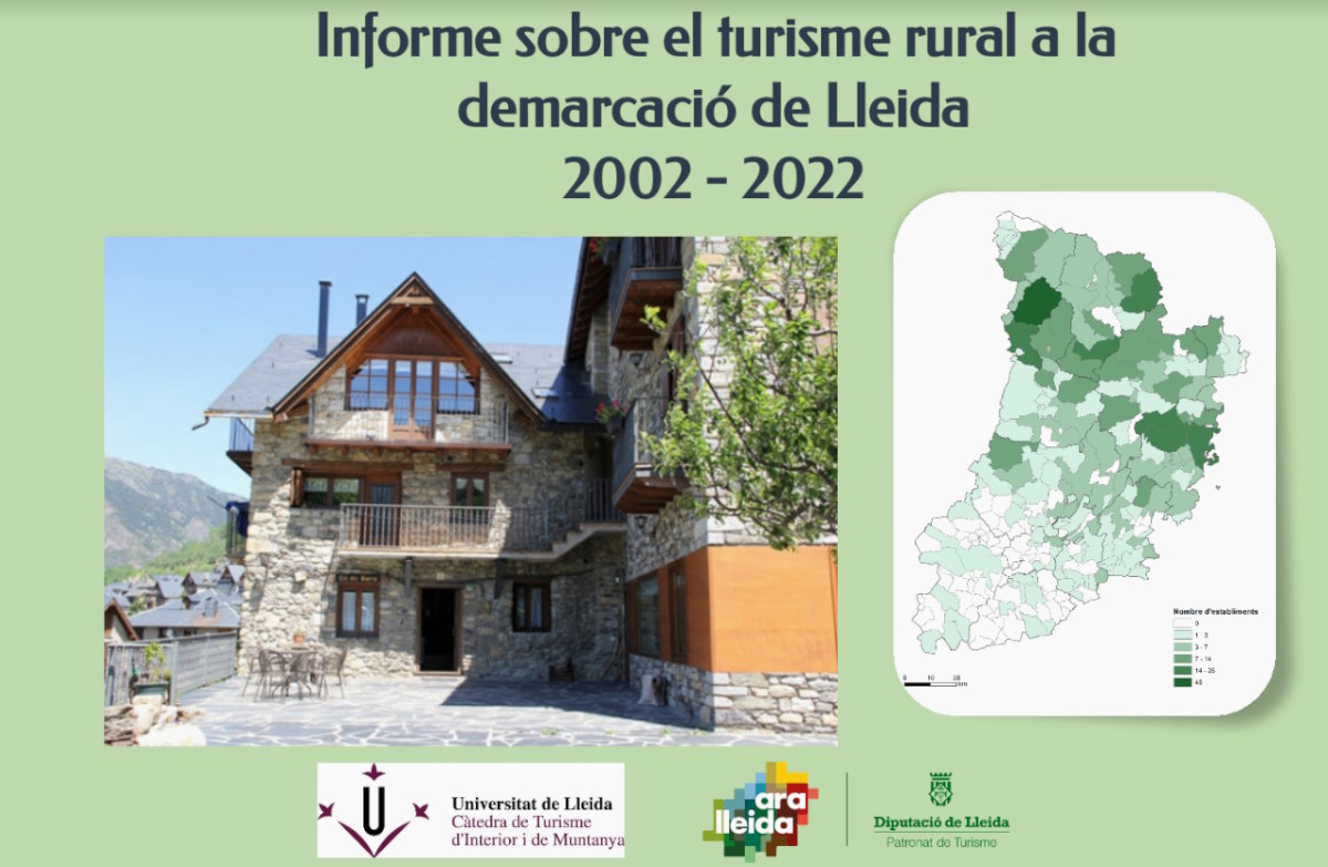 La oferta de turismo rural en la demarcación de Lleida ha aumentado un 124% en los últimos 20 años