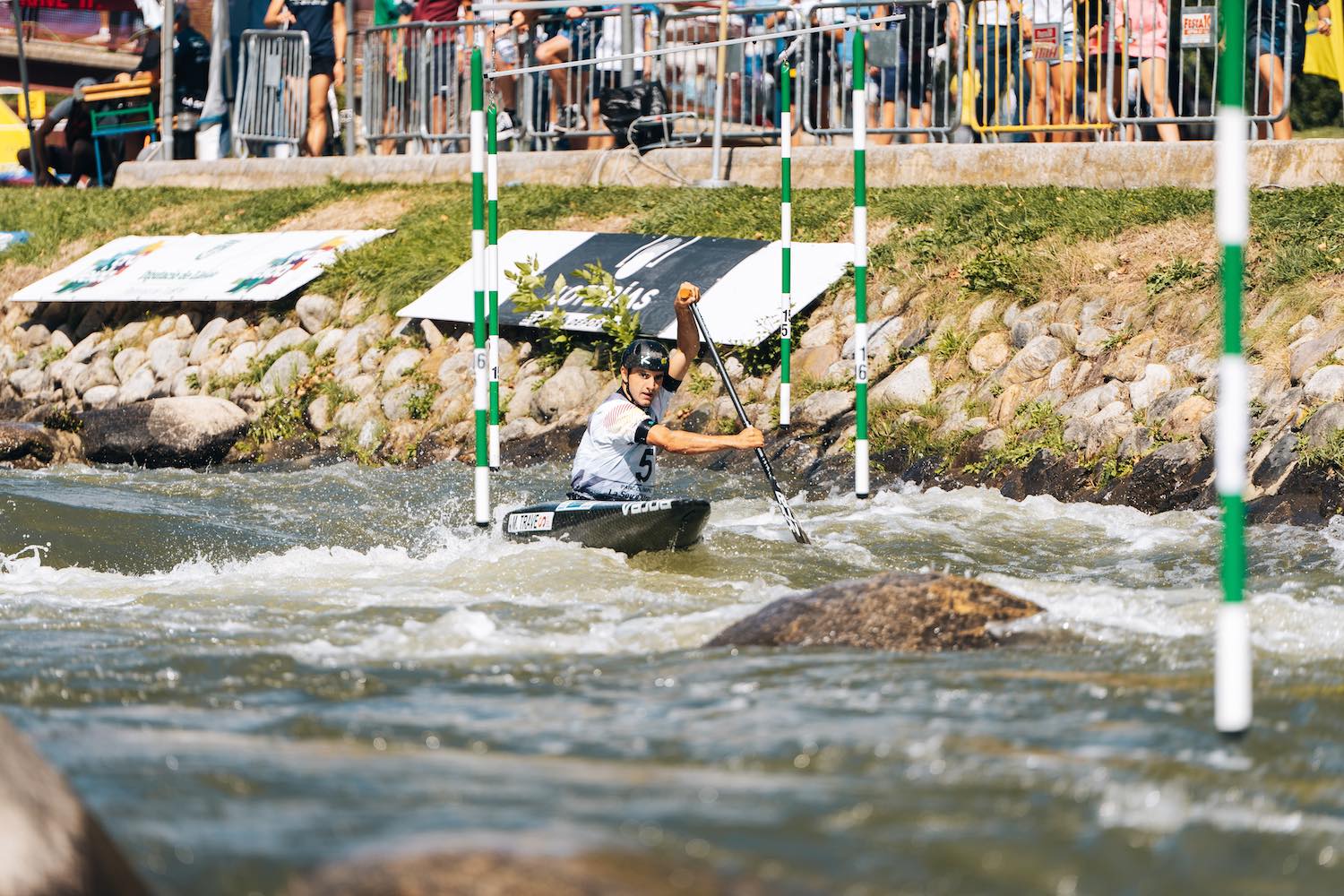 Primeras clasificatorias de la Copa del Mundo Canoe Slalom en el Parc Olímpic del Segre. (Foto: @Marc Etxaniz Pal)
