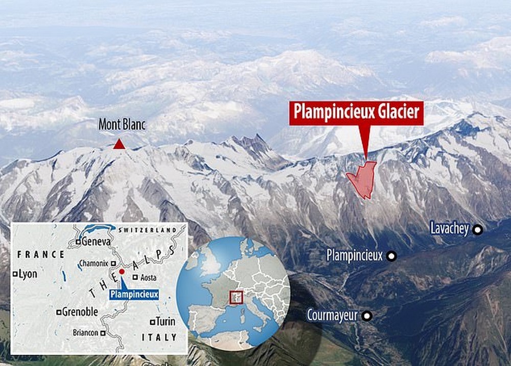 El glaciar Planpincieux vuelve a amenazar con colapsar: Val Ferret en alerta amáxima