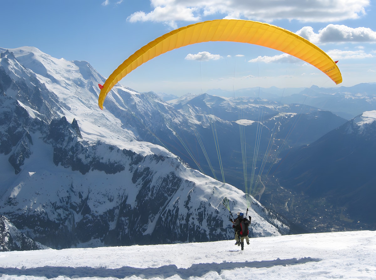 Volar en Chamonix es cumplir un sueño