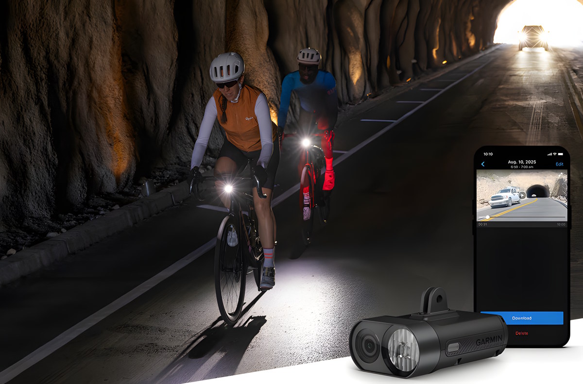 Garmin lanza Varia Vue, su primera luz frontal para ciclismo con cámara 4K integrada