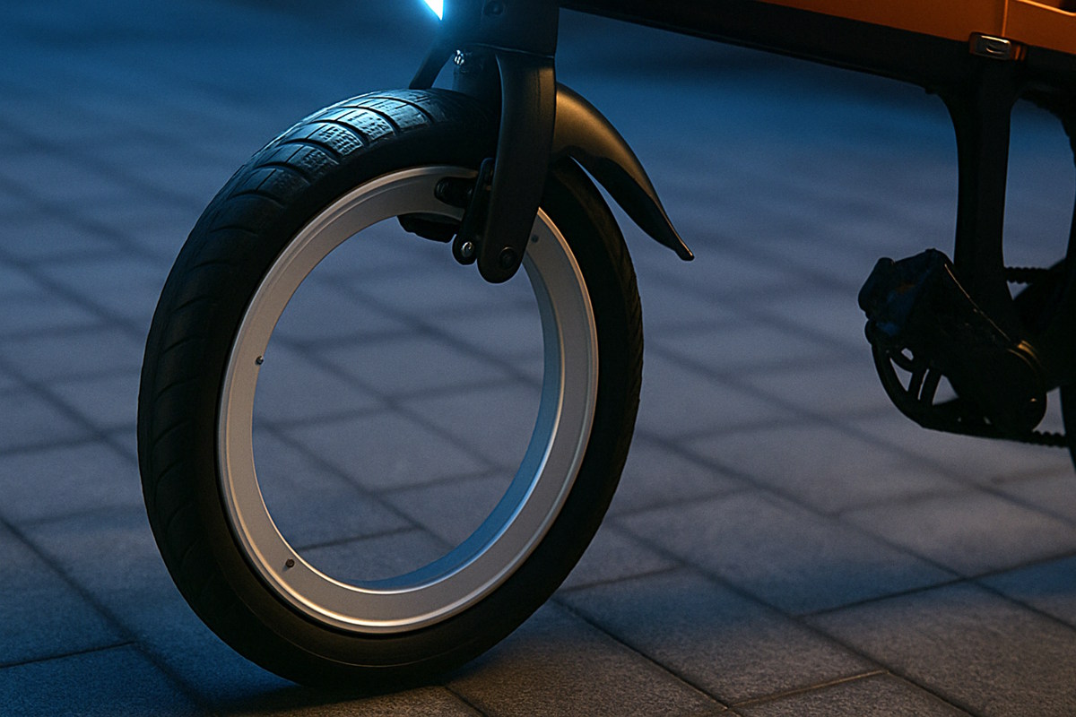 Kosmos lanza la primera bici eléctrica plegable con rueda delantera sin radios