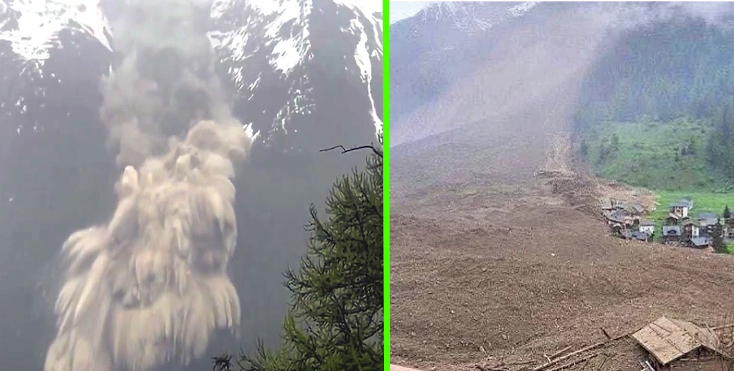 Desastre en los Alpes suizos: Blatten queda sepultado por un alud de hielo y rocas