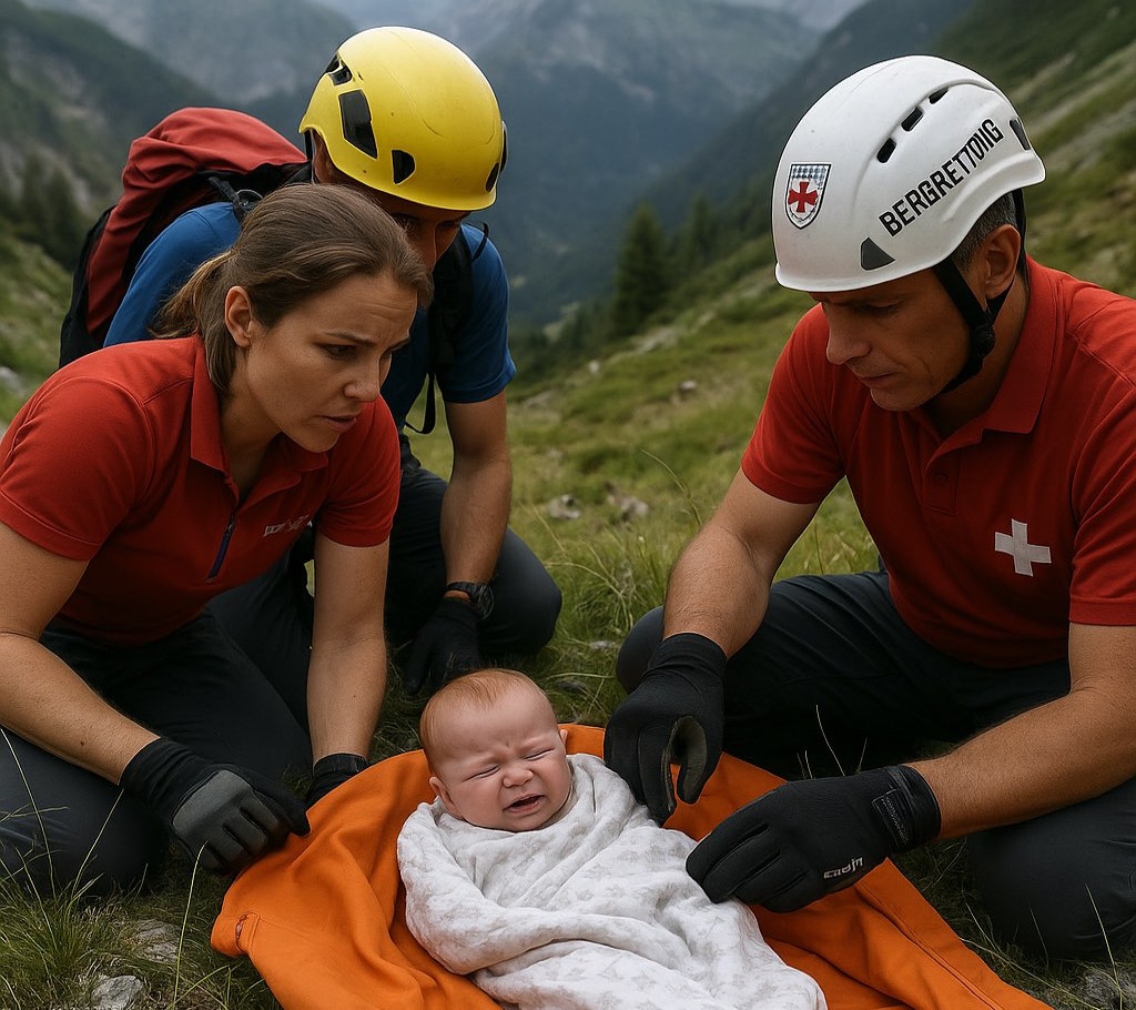 Un bebé sobrevive a una caída de 50 metros en un cochecito en una excursión en los Alpes
