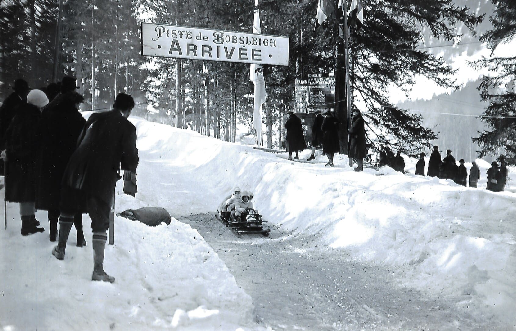 1924 Bobsleigh Pelerins: (Foto: ©Collection Denis Cardoso - Chamonix)