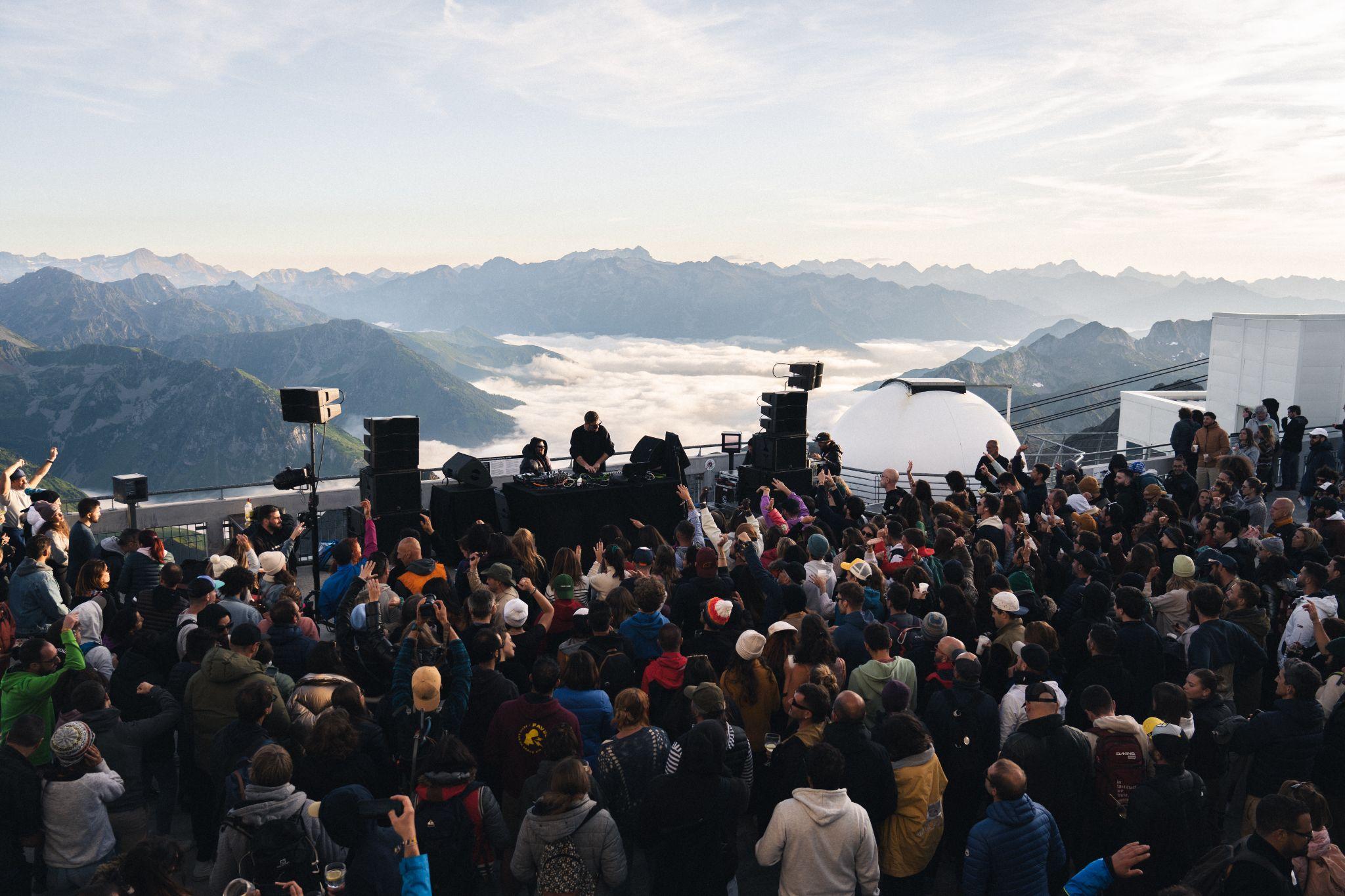 Concierto en la terraza del Pic Du Midi