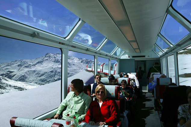 Glaciar Express vagon panorama