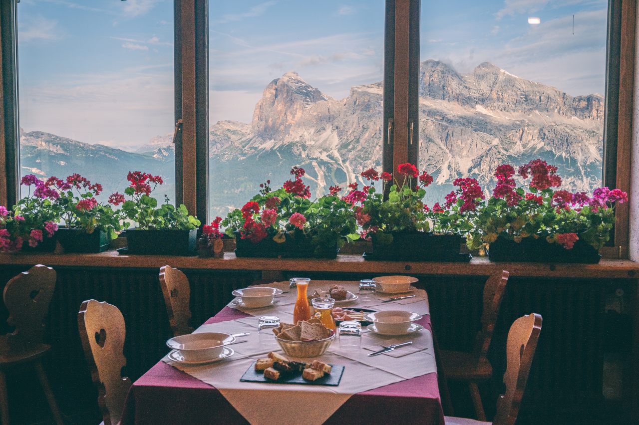 Vista de la Tofane desde el Rifugio Faloria. Foto: globeblogueurs