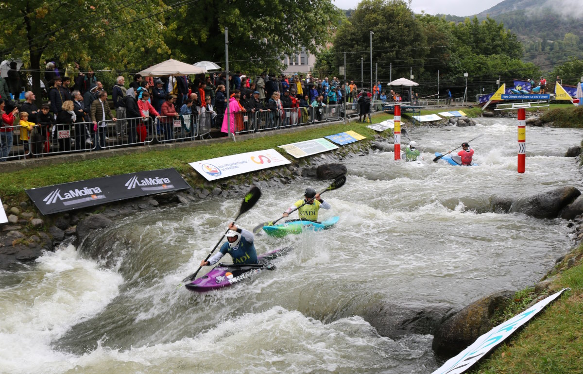 Ambiente durante la Copa del Mundo de Canoe Slalom 2024 en La Seu d’Urgell. (Foto: Núria Carabassa)