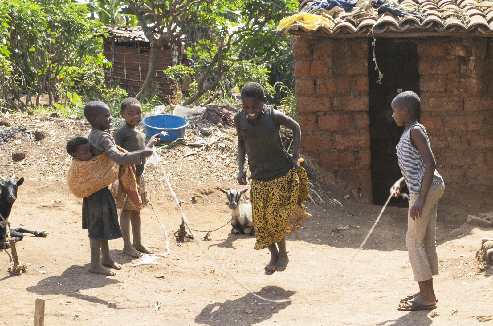 Niños en Ruanda.