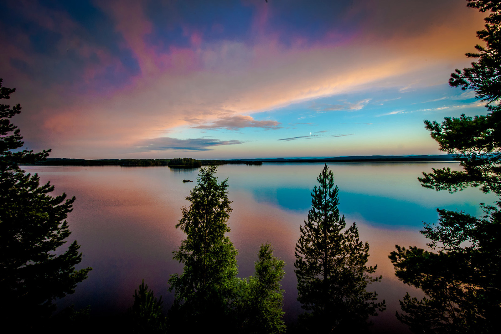 Lago Pielinen. Northern Karelia Sotkamo Vuokatti