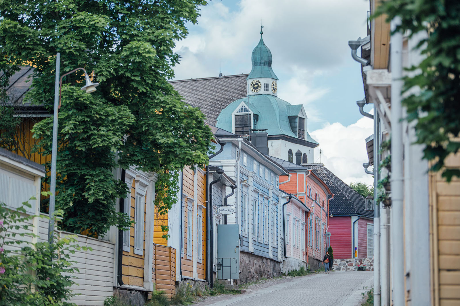 Calles del casco antiguo de Porvoo