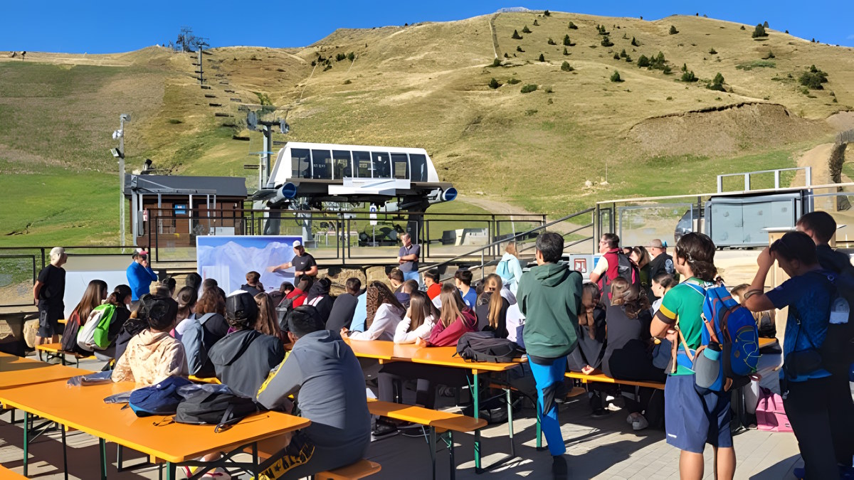 FGC Celebració del Mountain Project del 2023 a l’estació de Boí Taüll.
