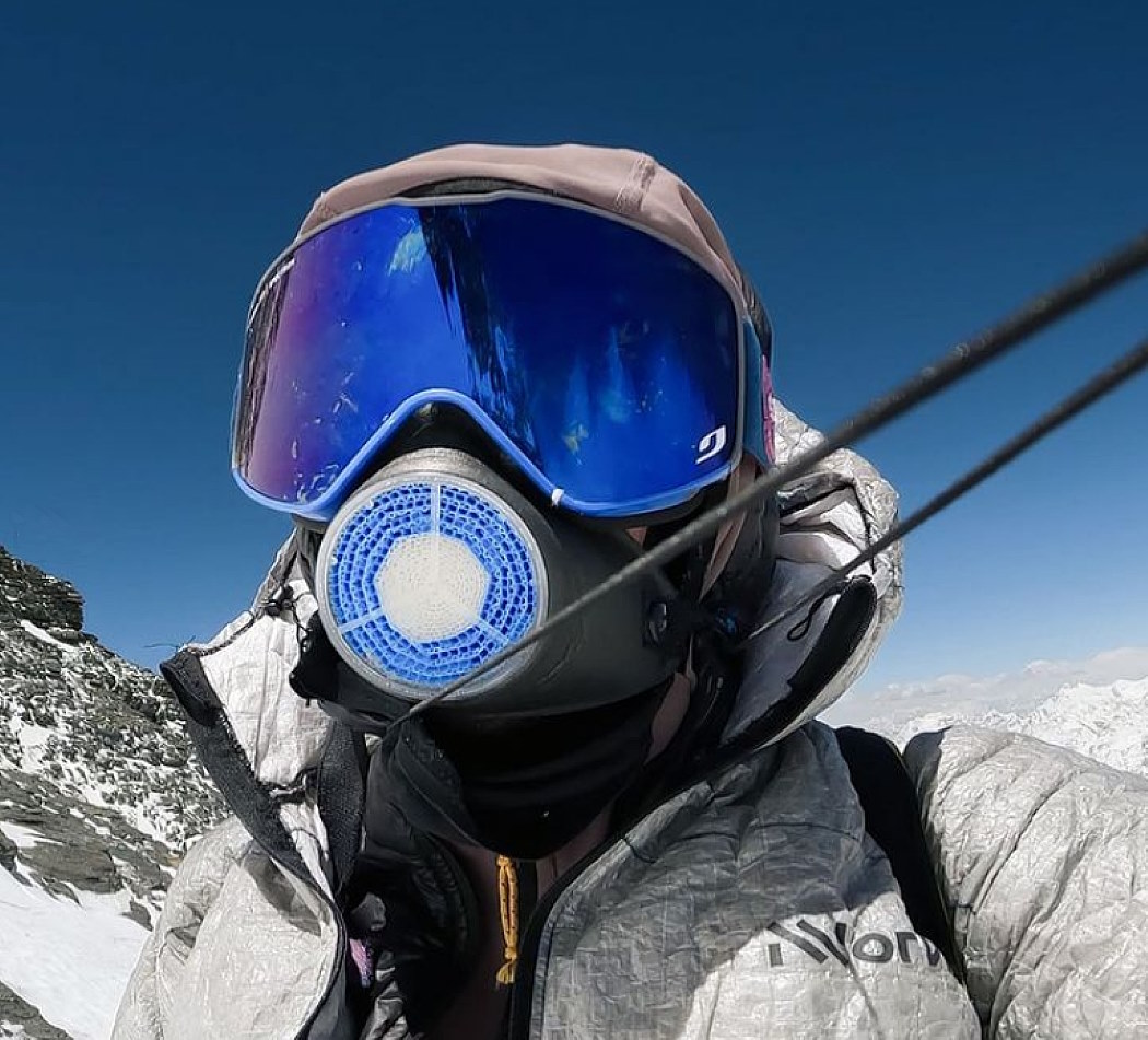 Kilian Jornet en su ascenso por la arista oeste del Everest. Foto Instagram Kilian Jornet