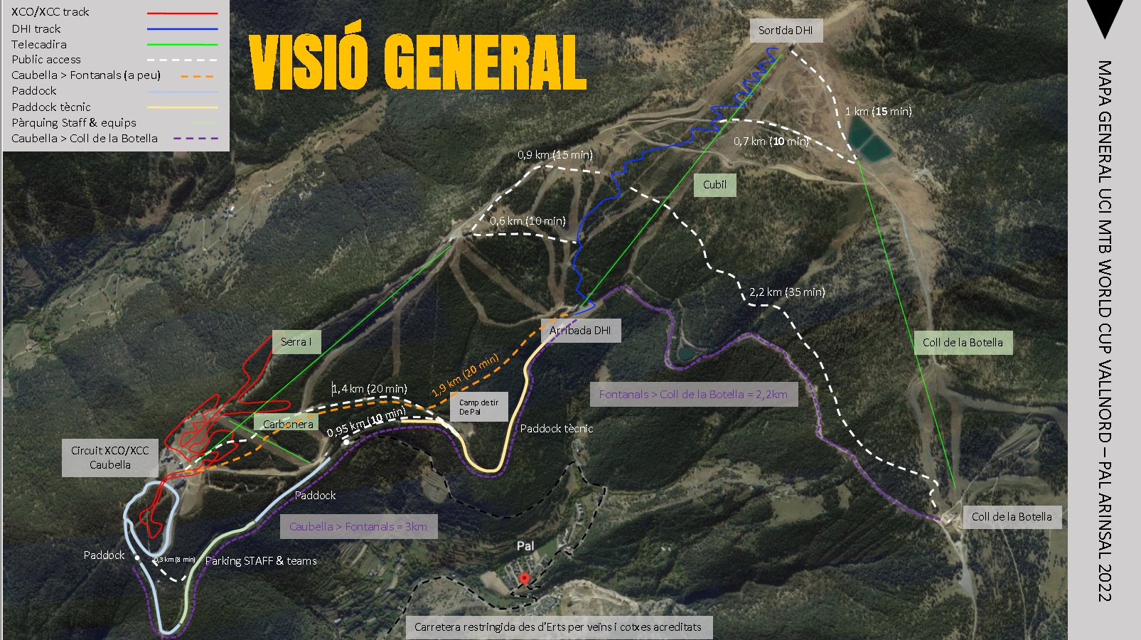 Mapa BTT UCI VALLNORD CIRCULACIÓN  GENERAL