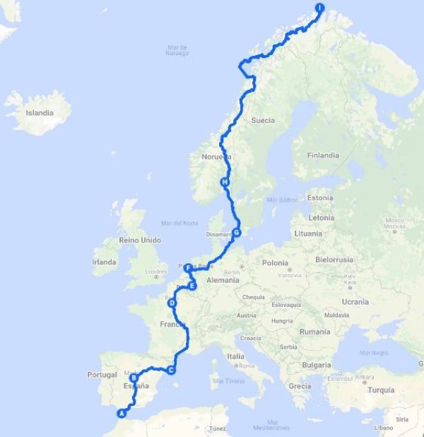 Mapa recorrido