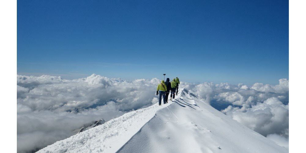 medicion Mont Blanc