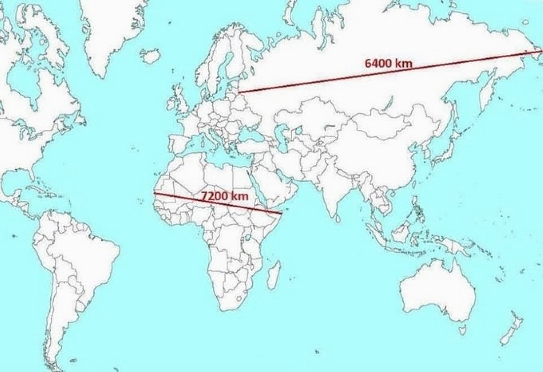 mapa mundo distorsión