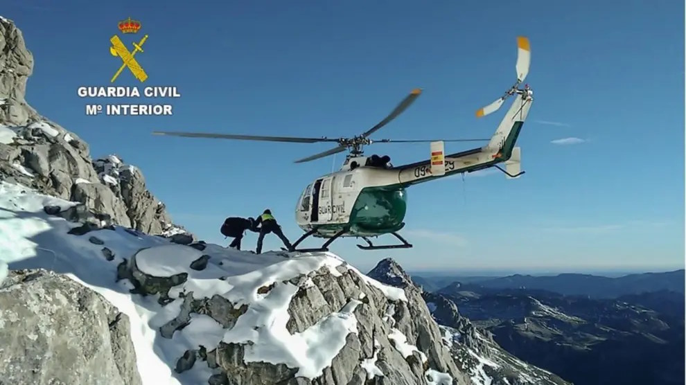 El equipo de rescate de la Guardia Civil.Guardia Civil