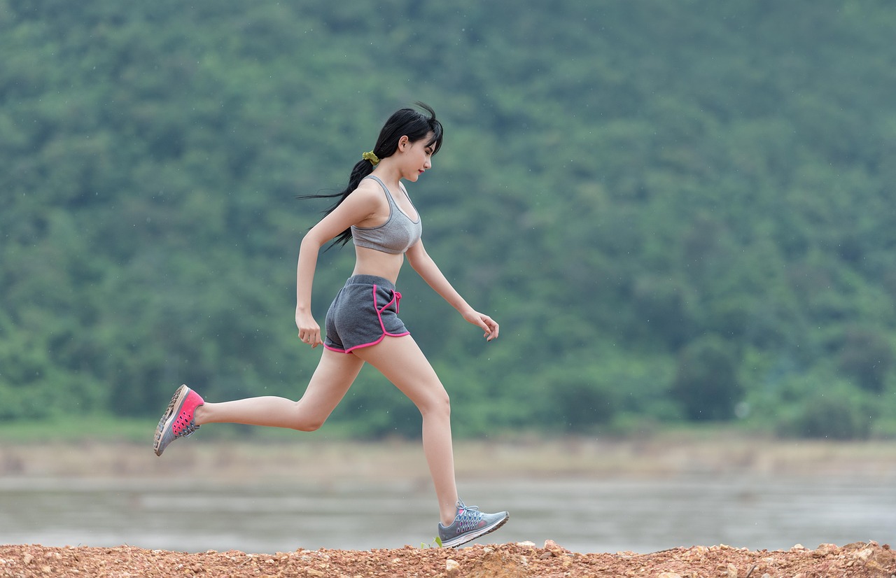 mujer corriendo