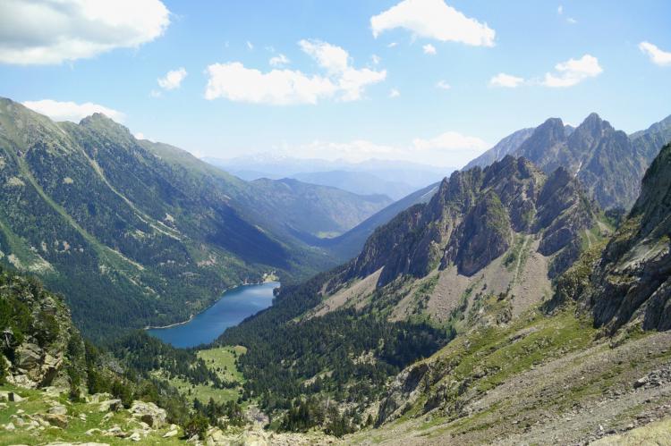 Llac de Sant Maurici i els Encantats desde el Portarró d'Espot 