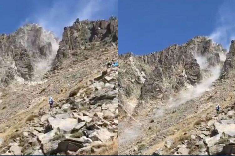 Cinco heridos por un desprendimiento durante una carrera en el Canigou
