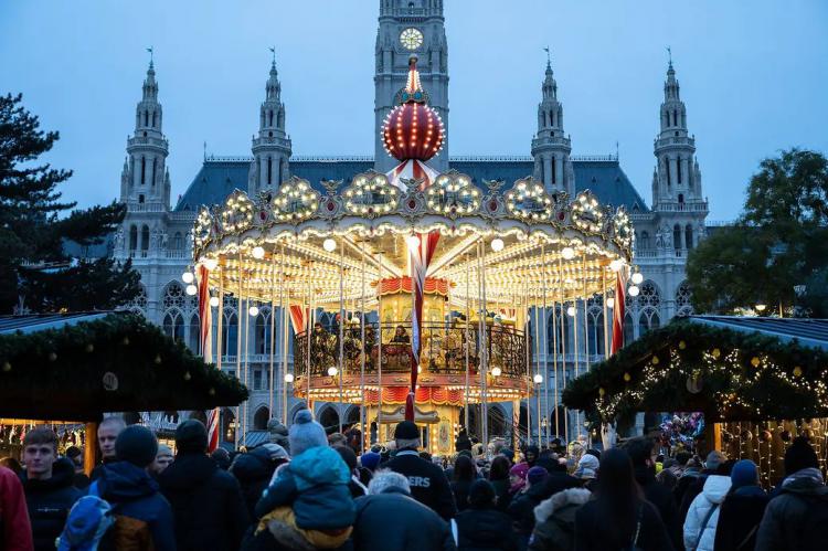 Navidad vienesa en la Rathausplatz. Fotografía: Wien Marketing. Autor: Johannes Wiedl.