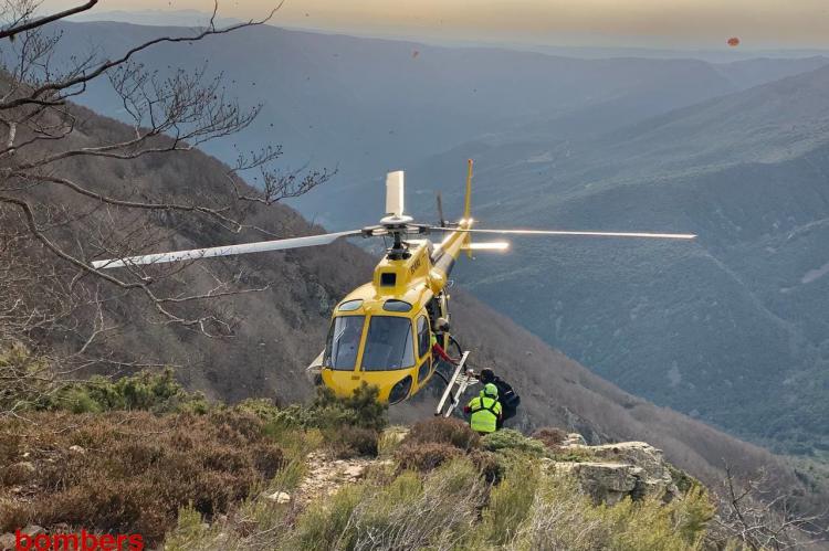 41 excursionistas rescatados por los bomberos en la demarcación de Girona 