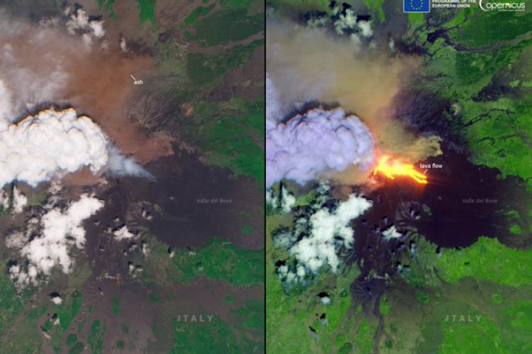 El Etna despierta con una potente erupción que obliga a evacuar a los turistas 24h