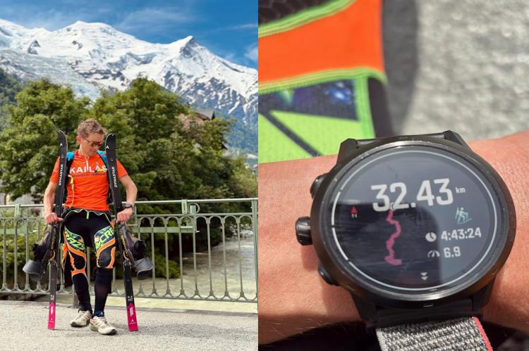 William Boffelli bate el récord de ascenso y descenso del Mont Blanc en esquís