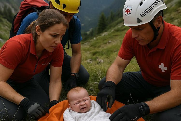 Un bebé sobrevive a una caída de 50 metros en un cochecito en una excursión en los Alpes