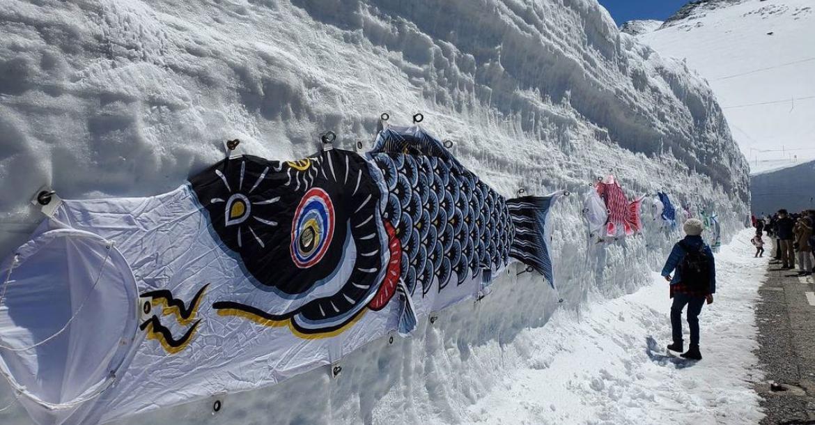 Abierta la ruta alpina japonesa Tateyama Kurobe con paredes de 14 metros de nieve